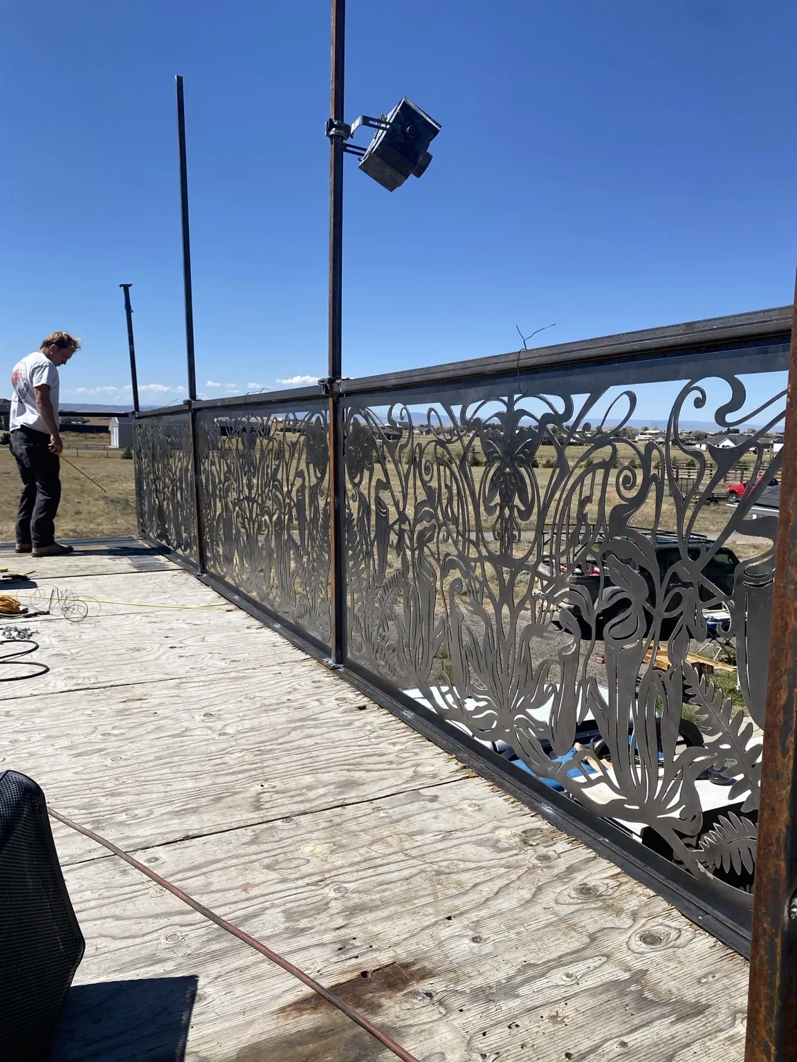 Burning Man fire truck fabrication, view 5