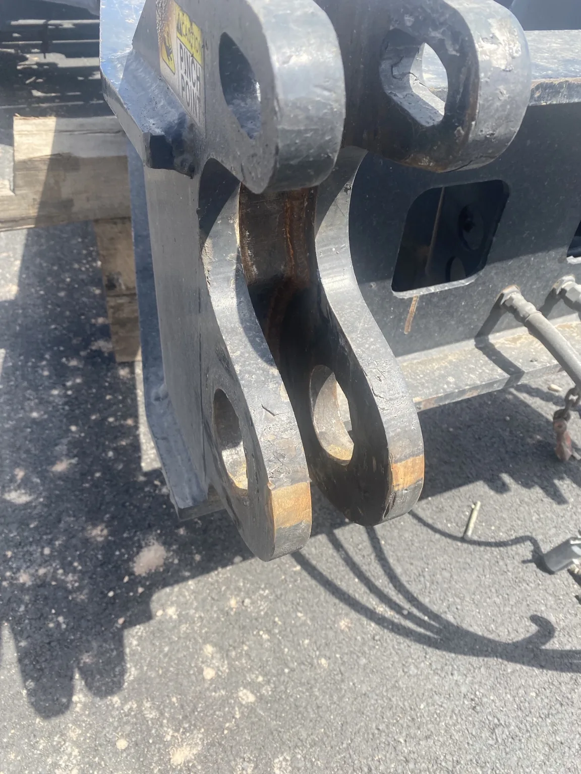 Oversized-load roadside steel repair, view 3