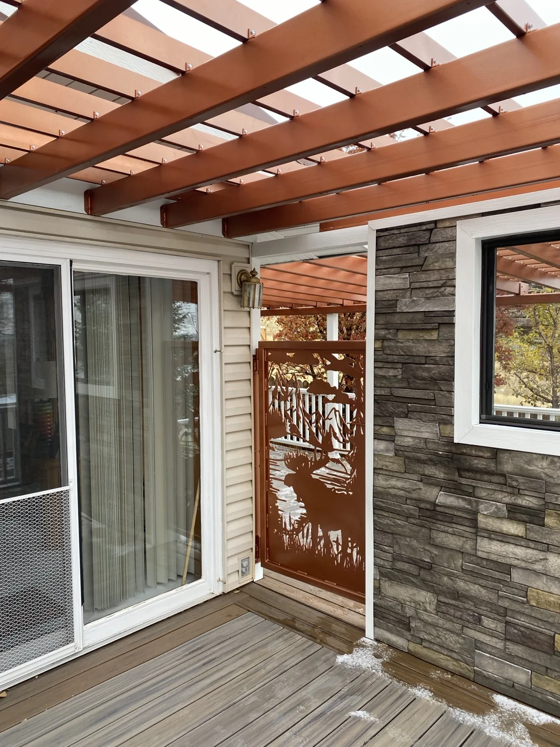 Rawlins residential pergola project, view 2