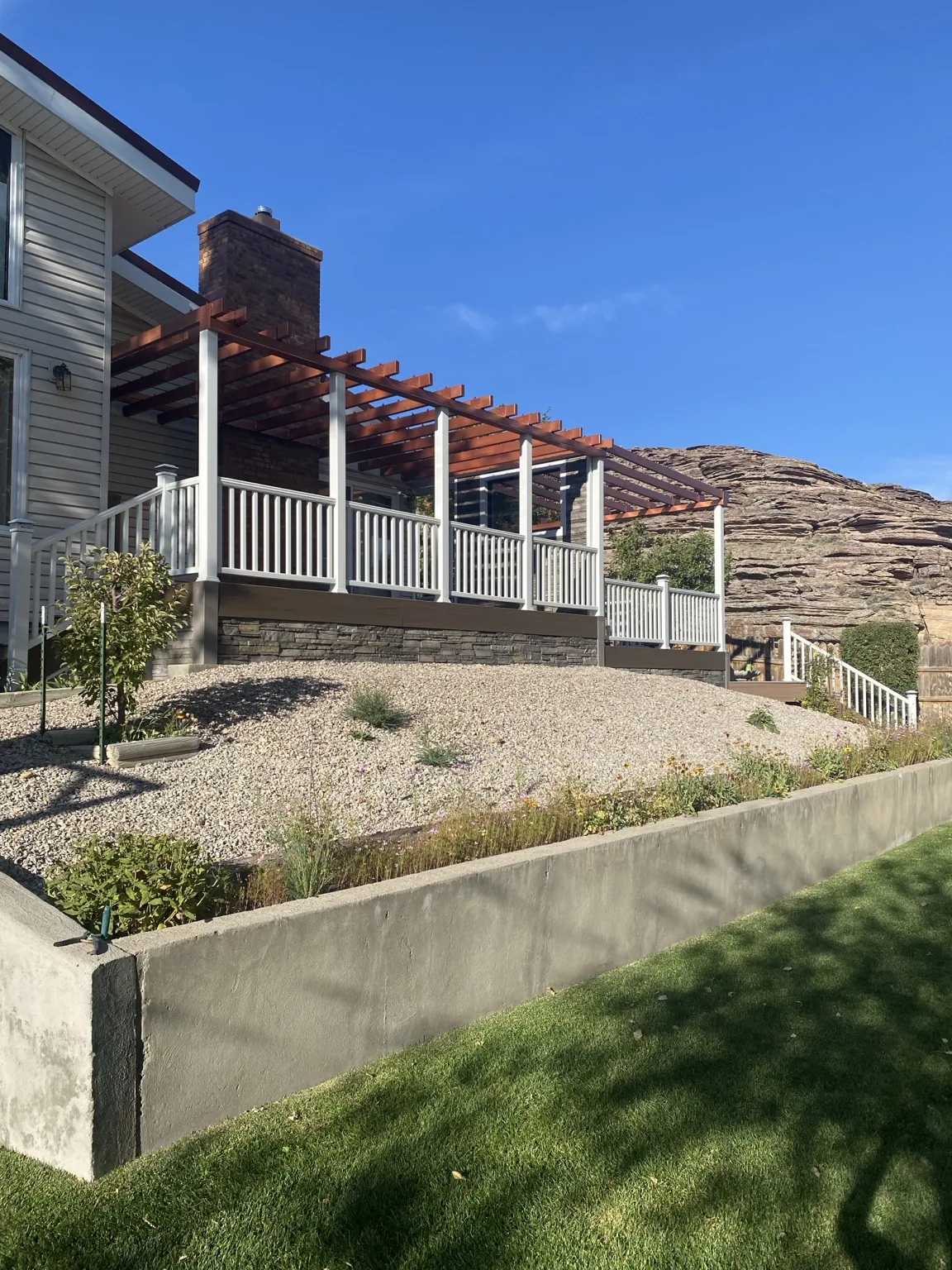 Rawlins residential pergola project, view 5