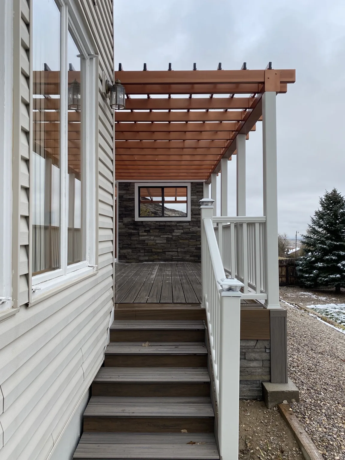 Rawlins residential pergola project, view 6