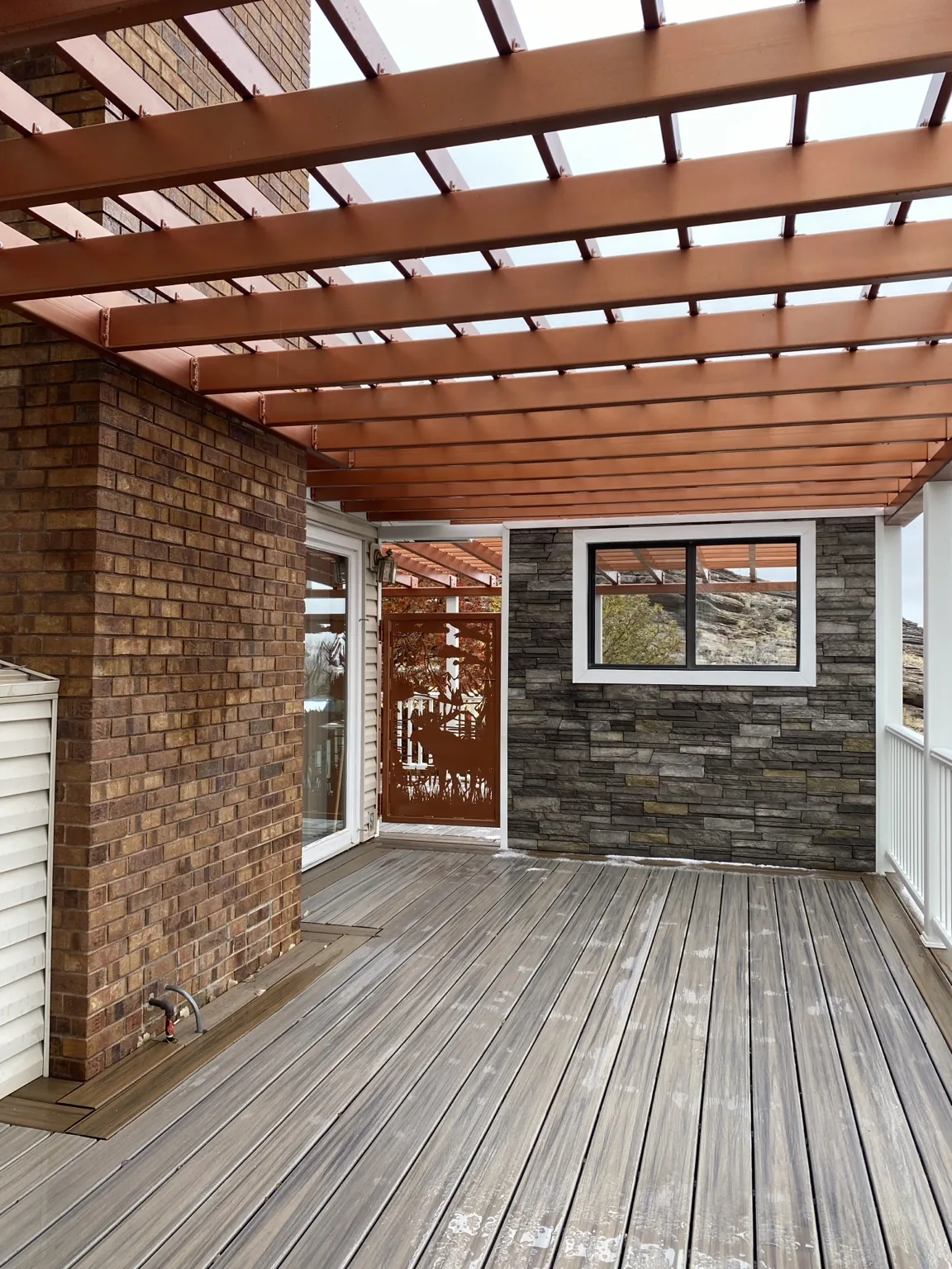 Rawlins residential pergola project, view 7