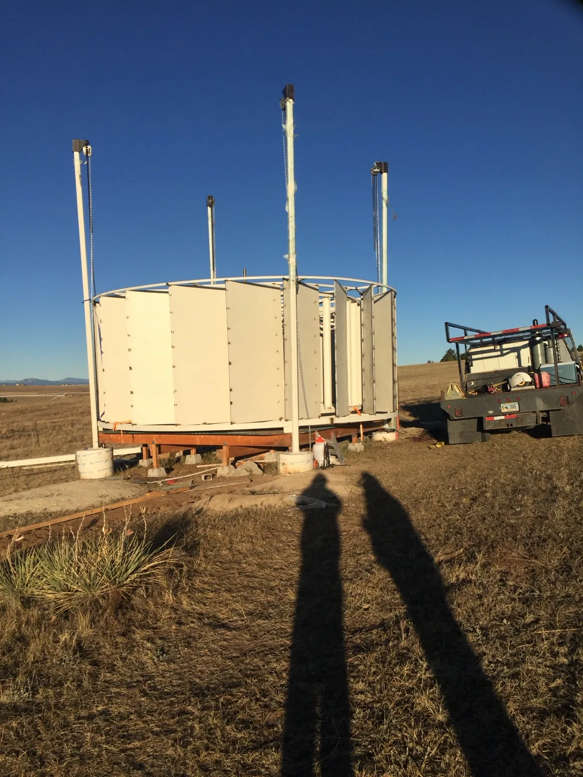 Wind turbine field fabrication project, view 8